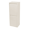 Armário de separação de resíduos Sollentuna metal 2x14 L Branco escuro en.casa