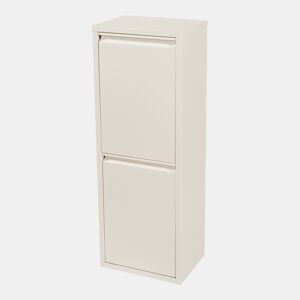 Armário de separação de resíduos Sollentuna metal 2x14 L Branco escuro en.casa