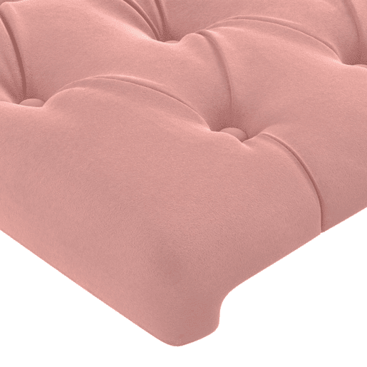 vidaXL Cabeceira de cama c abas veludo 83x16x7888 cm rosa vidaXL Cabeceira de cama c abas veludo 83x16x7888 cm rosa