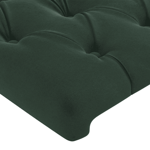 vidaXL Cabeceira de cama c abas veludo 163x16x7888cm verde-escuro vidaXL Cabeceira de cama c abas veludo 163x16x7888cm verde-escuro