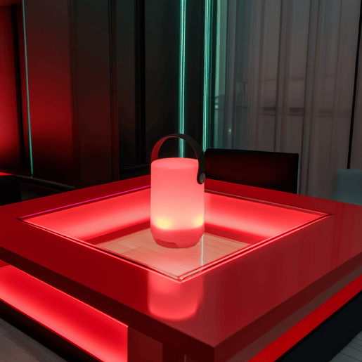 Luminária de mesa recarregável Well Home com controle remoto e 4 modos de cor