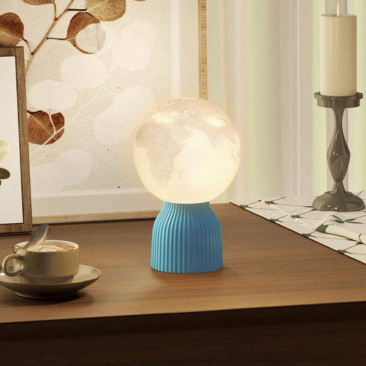 HOMCOM Conjunto de 3 Candeeiros de Mesa de Cabeceira 3D Candeeiros de Mesa com 3 Cores Brilho Ajustável em 10 Níveis Conexão USB para Casa Escritório Quarto Branco