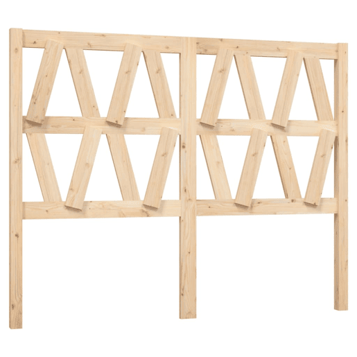vidaXL Cabeceira de cama 126x4x100 cm pinho maciço