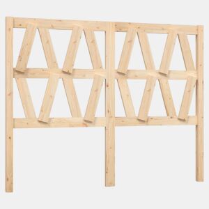 vidaXL Cabeceira de cama 126x4x100 cm pinho maciço