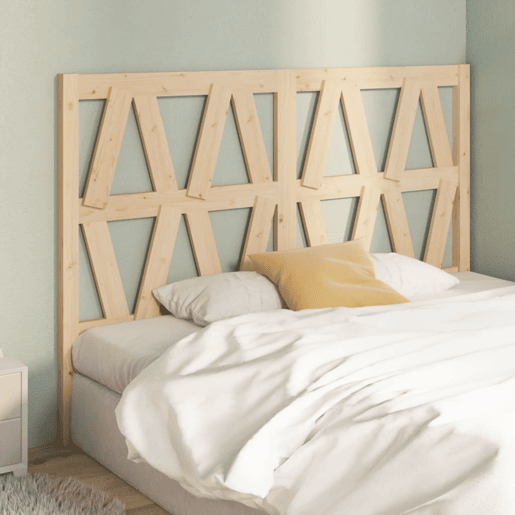 vidaXL Cabeceira de cama 126x4x100 cm pinho maciço