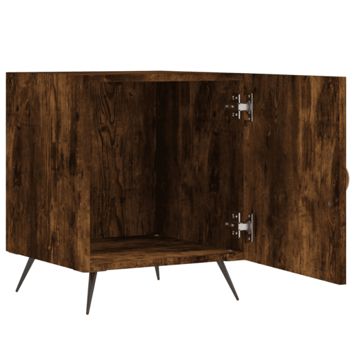 vidaXL Mesa cabeceira 2pcs 40x40x50cm derivado madeira carvalho fumado vidaXL Mesa cabeceira 2pcs 40x40x50cm derivado madeira carvalho fumado