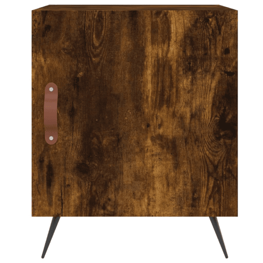 vidaXL Mesa cabeceira 2pcs 40x40x50cm derivado madeira carvalho fumado vidaXL Mesa cabeceira 2pcs 40x40x50cm derivado madeira carvalho fumado