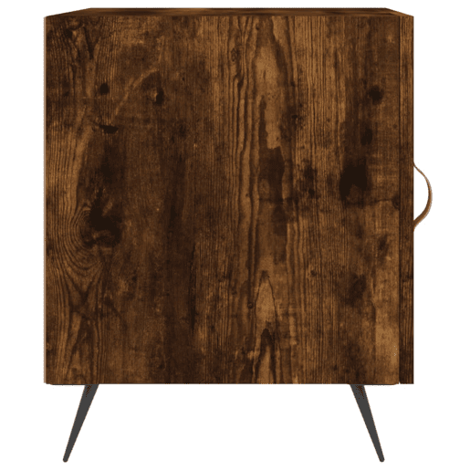 vidaXL Mesa cabeceira 2pcs 40x40x50cm derivado madeira carvalho fumado vidaXL Mesa cabeceira 2pcs 40x40x50cm derivado madeira carvalho fumado