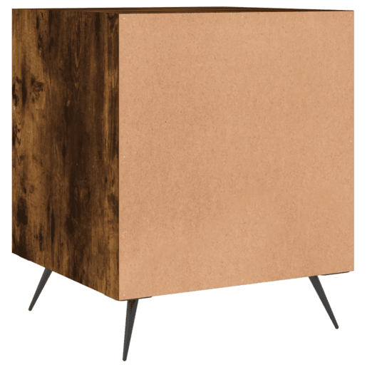 vidaXL Mesa cabeceira 2pcs 40x40x50cm derivado madeira carvalho fumado vidaXL Mesa cabeceira 2pcs 40x40x50cm derivado madeira carvalho fumado