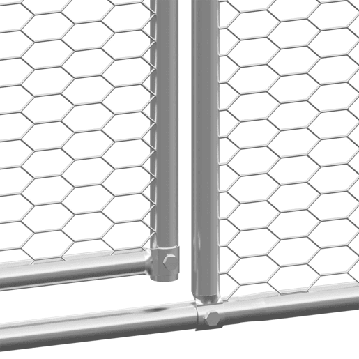vidaXL Galinheiro de exterior 3x4x2 m aço galvanizado