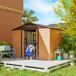 Cobertizo de Jardín Acero Galvanizado Outsunny Cobertizo de Jardín Acero Galvanizado Outsunny Marron