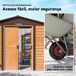 Cobertizo de Jardín Acero Galvanizado Outsunny Cobertizo de Jardín Acero Galvanizado Outsunny Marron