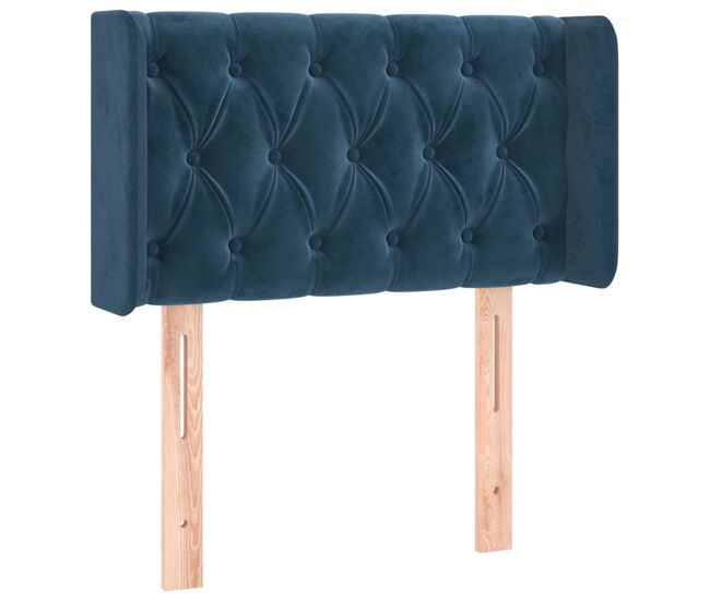 Vidaxl cabecero de terciopelo azul oscuro 83x16x78/88 cm