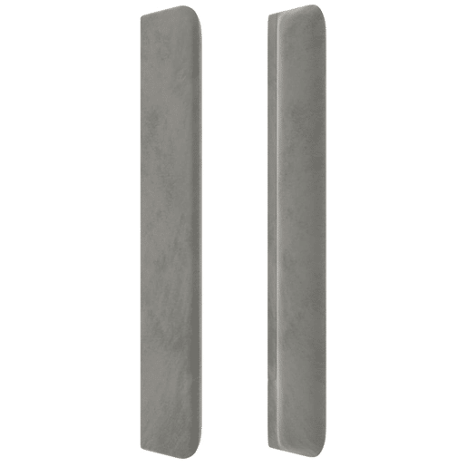 vidaXL Cabeceira de cama c abas veludo 93x16x118128cm cinzento-claro vidaXL Cabeceira de cama c abas veludo 93x16x118128cm cinzento-claro