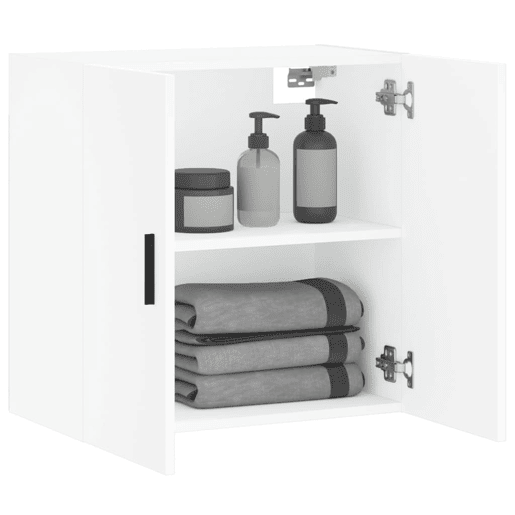 vidaXL Armário de parede 60x31x60 cm derivados de madeira branco vidaXL Armário de parede 60x31x60 cm derivados de madeira branco