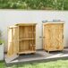 Armario de Jardín Madera de Abeto, Acero Galvanizado Outsunny Armario de Jardín Madera de Abeto, Acero Galvanizado Outsunny Marrón