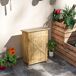 Armario de Jardín Madera de Abeto, Acero Galvanizado Outsunny Armario de Jardín Madera de Abeto, Acero Galvanizado Outsunny Marrón