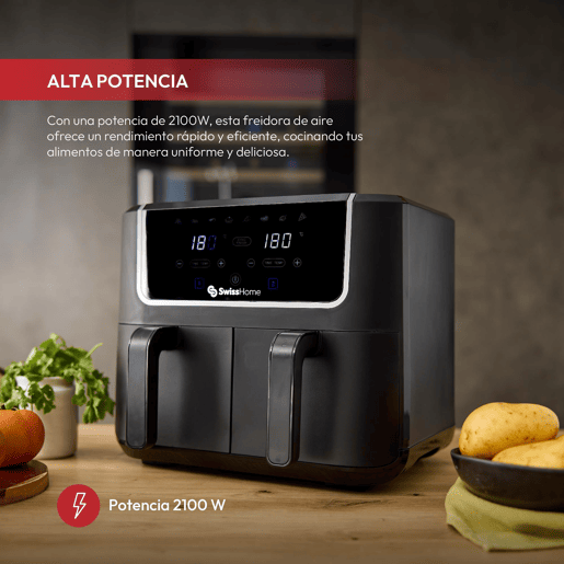 Fritadeira a Ar e 2 Panelas com 8 Funções Fritadeira a Ar e 2 Panelas com 8 Funções