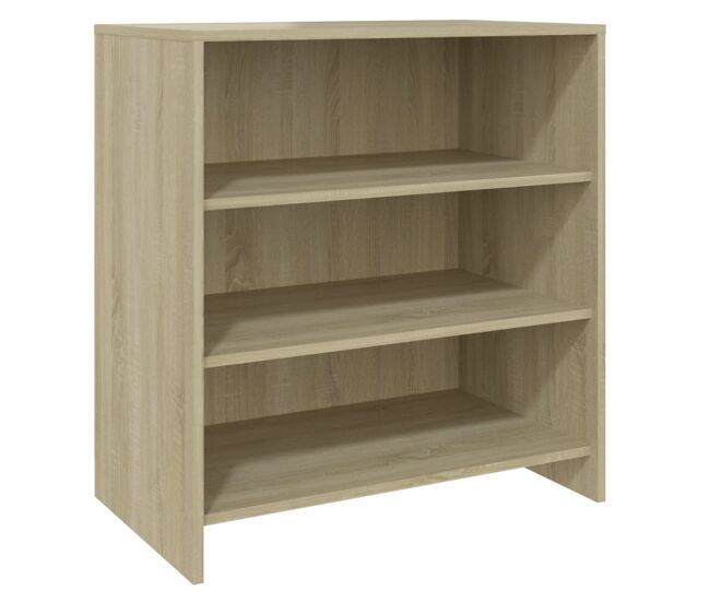 Vidaxl aparador de madera contrachapada roble sonoma 70x40,5x75 cm