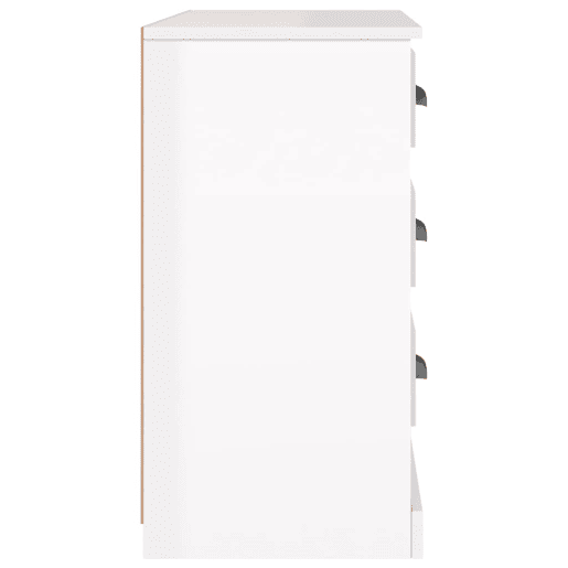 vidaXL Aparador 104,5x35,5x67,5 cm derivados madeira branco brilhante