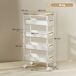 Carrito de Cocina Metal, PP HOMCOM, hogar - cocina Carrito de Cocina Metal, PP HOMCOM, hogar - cocina Blanco