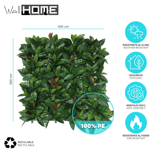 Well Home Jardim Vertical Artificial, Painel de Cerca Viva