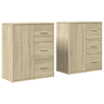 vidaXL Aparadores 2 pcs 60x31x70 cm derivados madeira carvalho sonoma