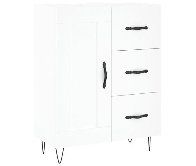 Vidaxl aparador de madera de ingeniería blanco 69,5x34x90 cm
