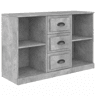 vidaXL Aparador 104,5x35,5x67,5 cm derivados de madeira cinza cimento