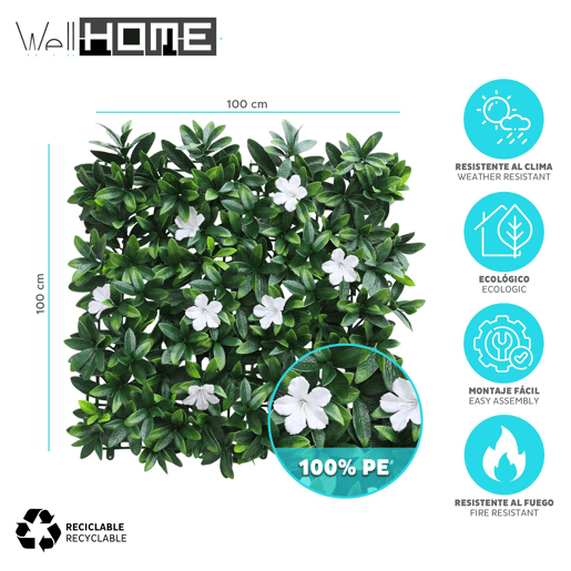 Well Home Jardim Vertical Artificial, Painel de Cerca Viva