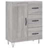 vidaXL Aparador 69,5x34x90 cm derivados de madeira cinzento sonoma