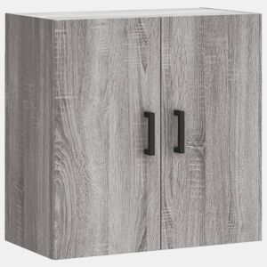 vidaXL Armário de parede 60x31x60 cm derivados madeira cinzento sonoma
