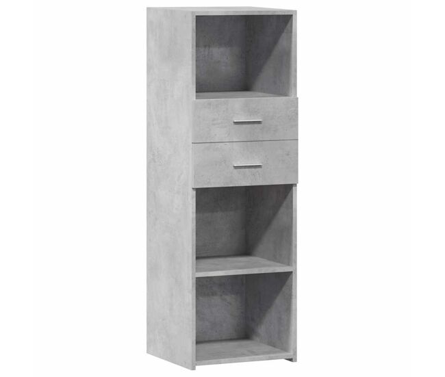 Vidaxl aparador alto madera de ingeniería gris hormigón 40x42,5x124 cm