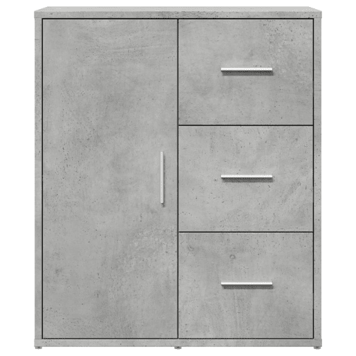 vidaXL Aparadores 2 pcs 60x31x70 cm derivados madeira cinzento cimento
