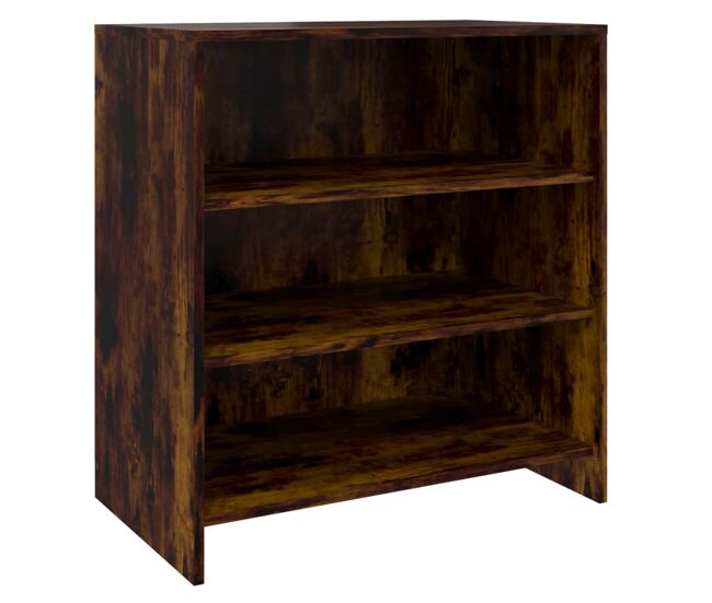 Vidaxl aparador de madera de ingeniería roble ahumado 70x40,5x75 cm
