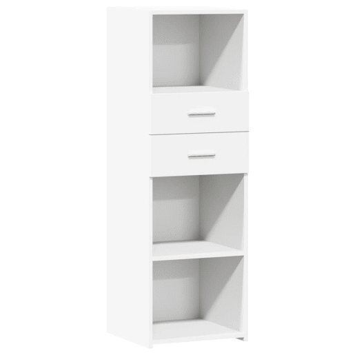 vidaXL Armário alto 40x42,5x124 cm derivados de madeira branco