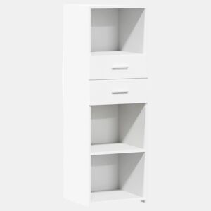 vidaXL Armário alto 40x42,5x124 cm derivados de madeira branco