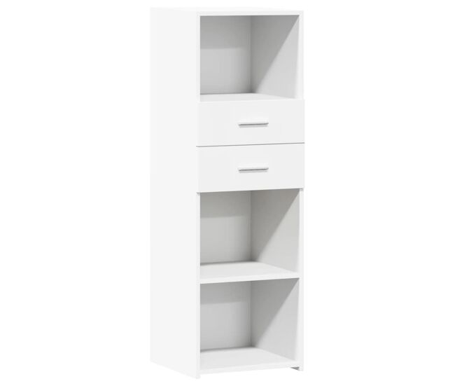 Vidaxl aparador alto madera de ingeniería blanco 40x42,5x124 cm