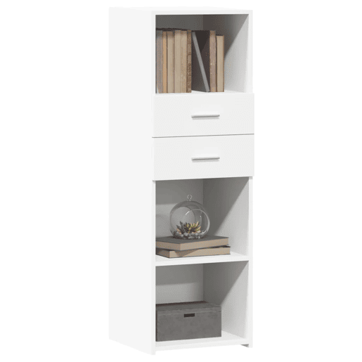 vidaXL Armário alto 40x42,5x124 cm derivados de madeira branco