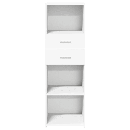 vidaXL Armário alto 40x42,5x124 cm derivados de madeira branco