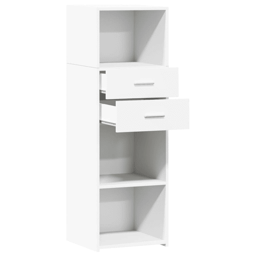 vidaXL Armário alto 40x42,5x124 cm derivados de madeira branco