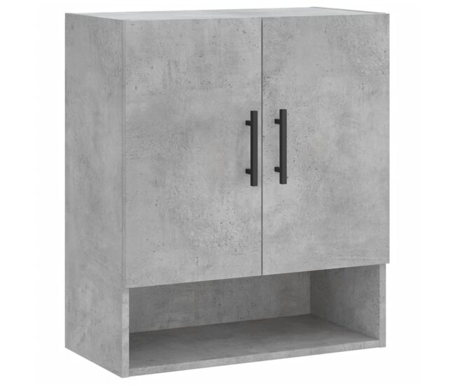 Vidaxl armario de pared madera de ingeniería gris hormigón 60x31x70 cm