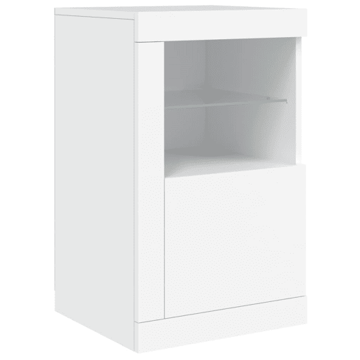 vidaXL Aparador com luzes LED 123x37x67 cm branco vidaXL Aparador com luzes LED 123x37x67 cm branco