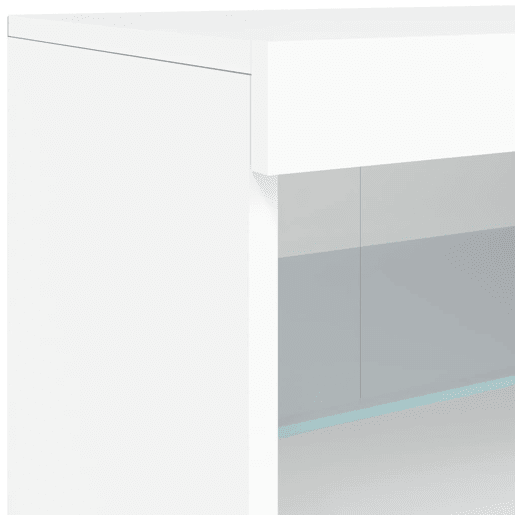 vidaXL Aparador com luzes LED 123x37x67 cm branco vidaXL Aparador com luzes LED 123x37x67 cm branco