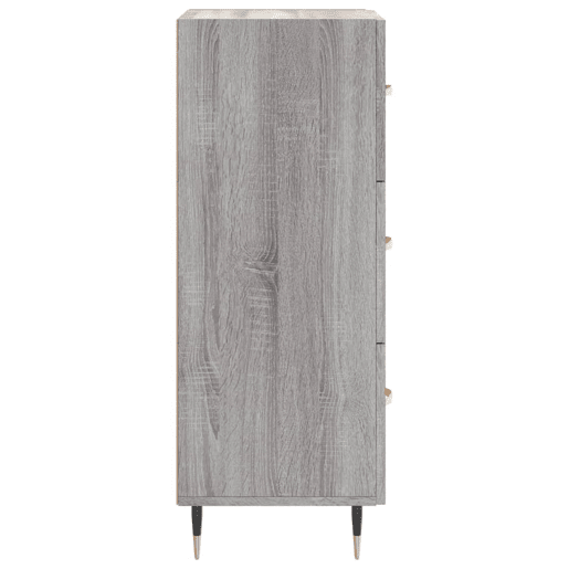 vidaXL Aparador 34,5x34x90 cm derivados de madeira sonoma cinzento