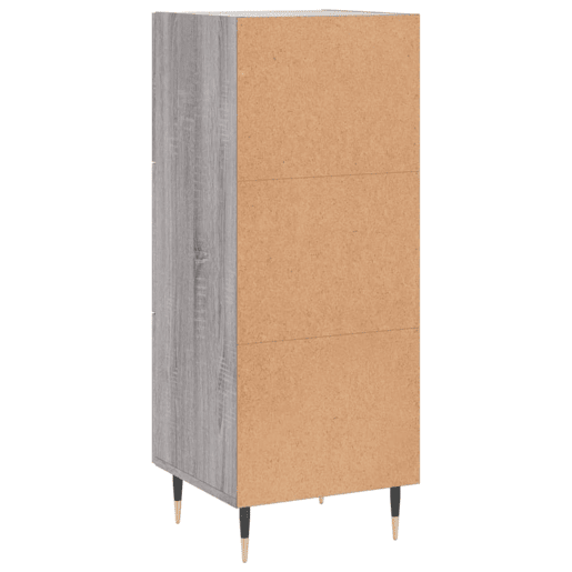 vidaXL Aparador 34,5x34x90 cm derivados de madeira sonoma cinzento