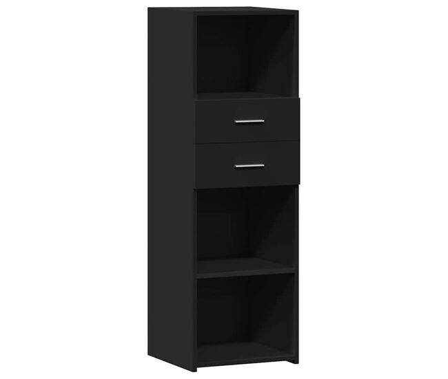 Vidaxl aparador alto madera de ingeniería negro 40x42,5x124 cm