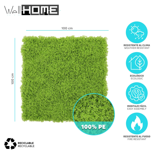 Well Home Jardim Vertical Artificial, Painel de Cerca Viva