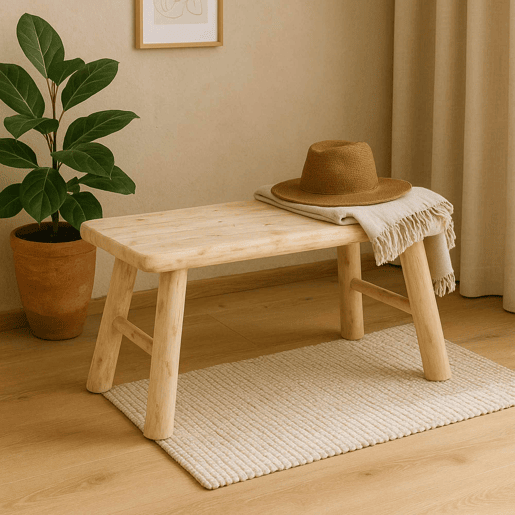 Banco de madeira Well Home Woody Banco de madeira Well Home Woody