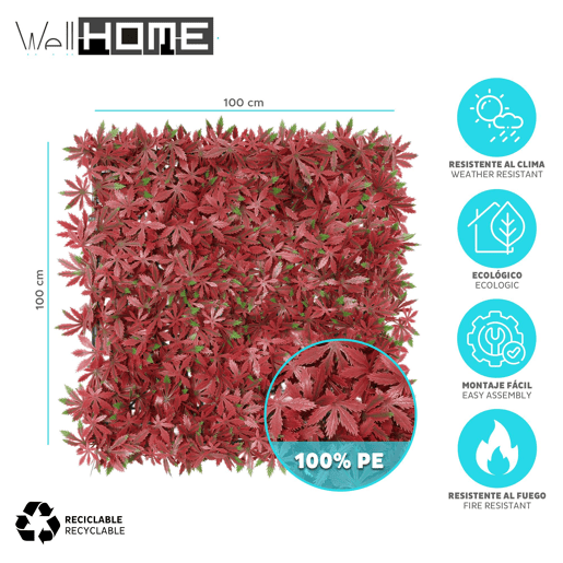 Well Home Jardim Vertical Artificial, Painel de Cerca Viva